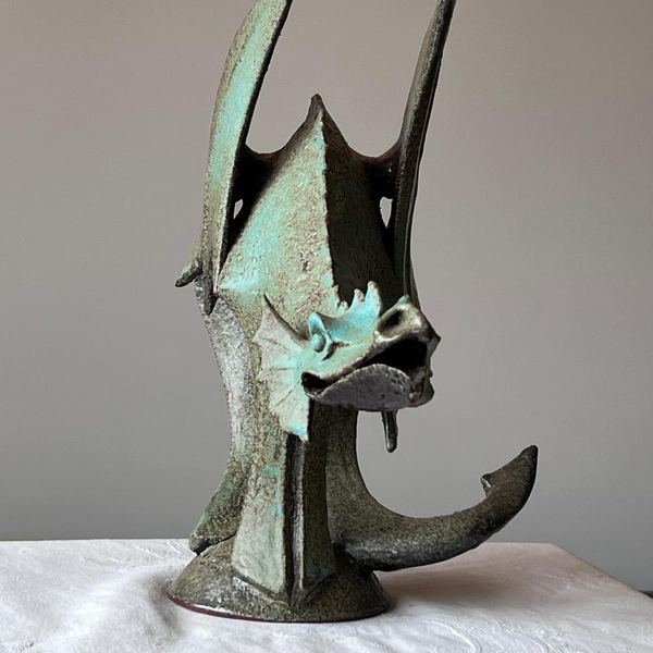 Tête de dragon, détail