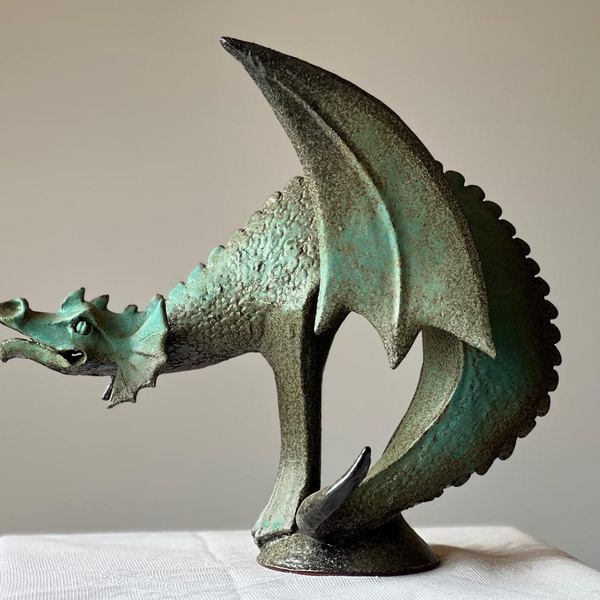 Tête de dragon, détail