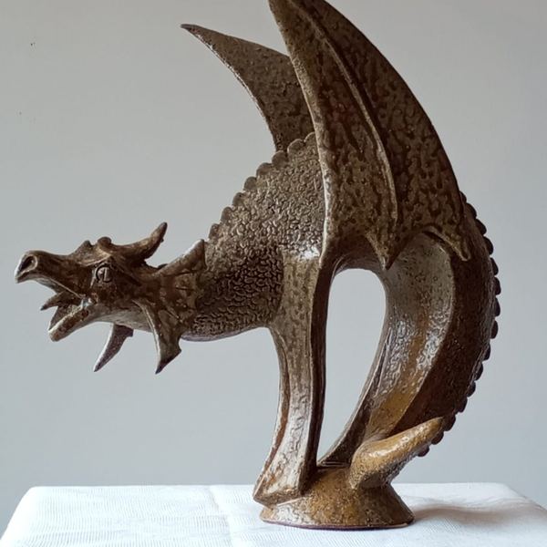 Ceramic sculpture inspired by Norse and Celtic myths
